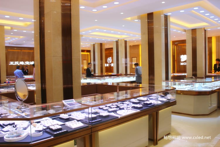 界首·王氏珠宝城珠宝照明工程案例