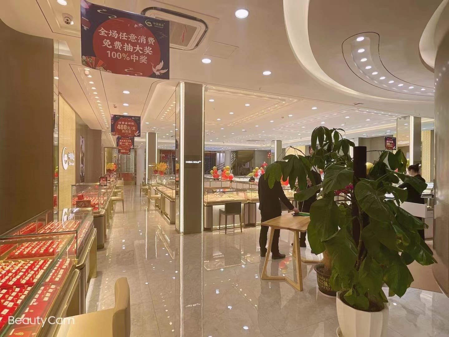 南昌市胜利路步行街中国黄金店铺珠宝照明案例