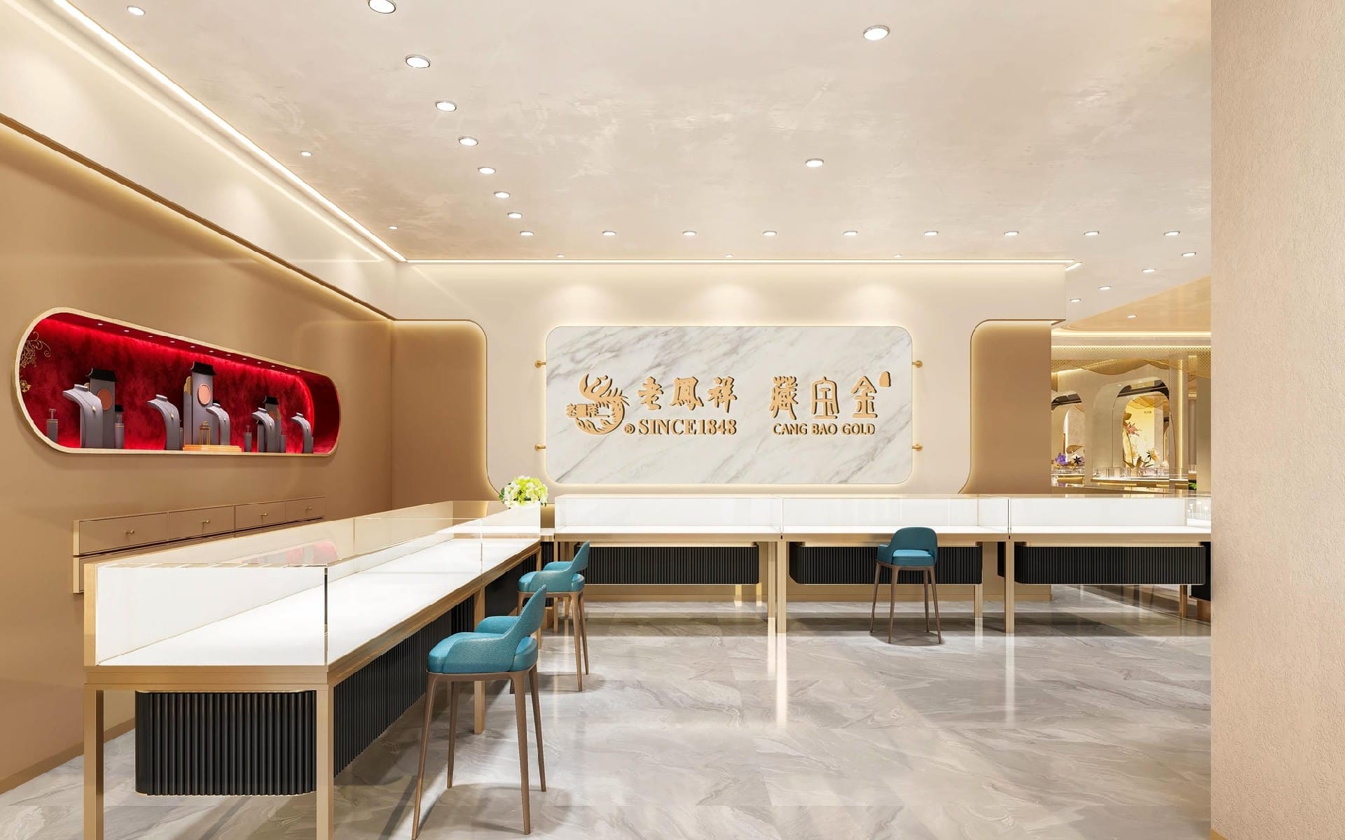 平遥老凤祥珠宝照明案例