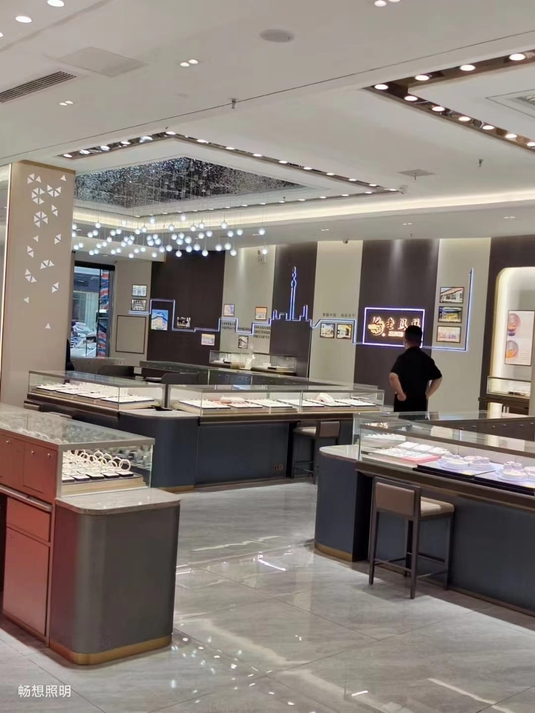 河南新乡老凤祥珠宝照明案例