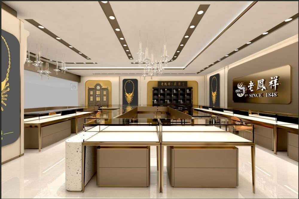 东台吾悦老凤祥珠宝照明案例