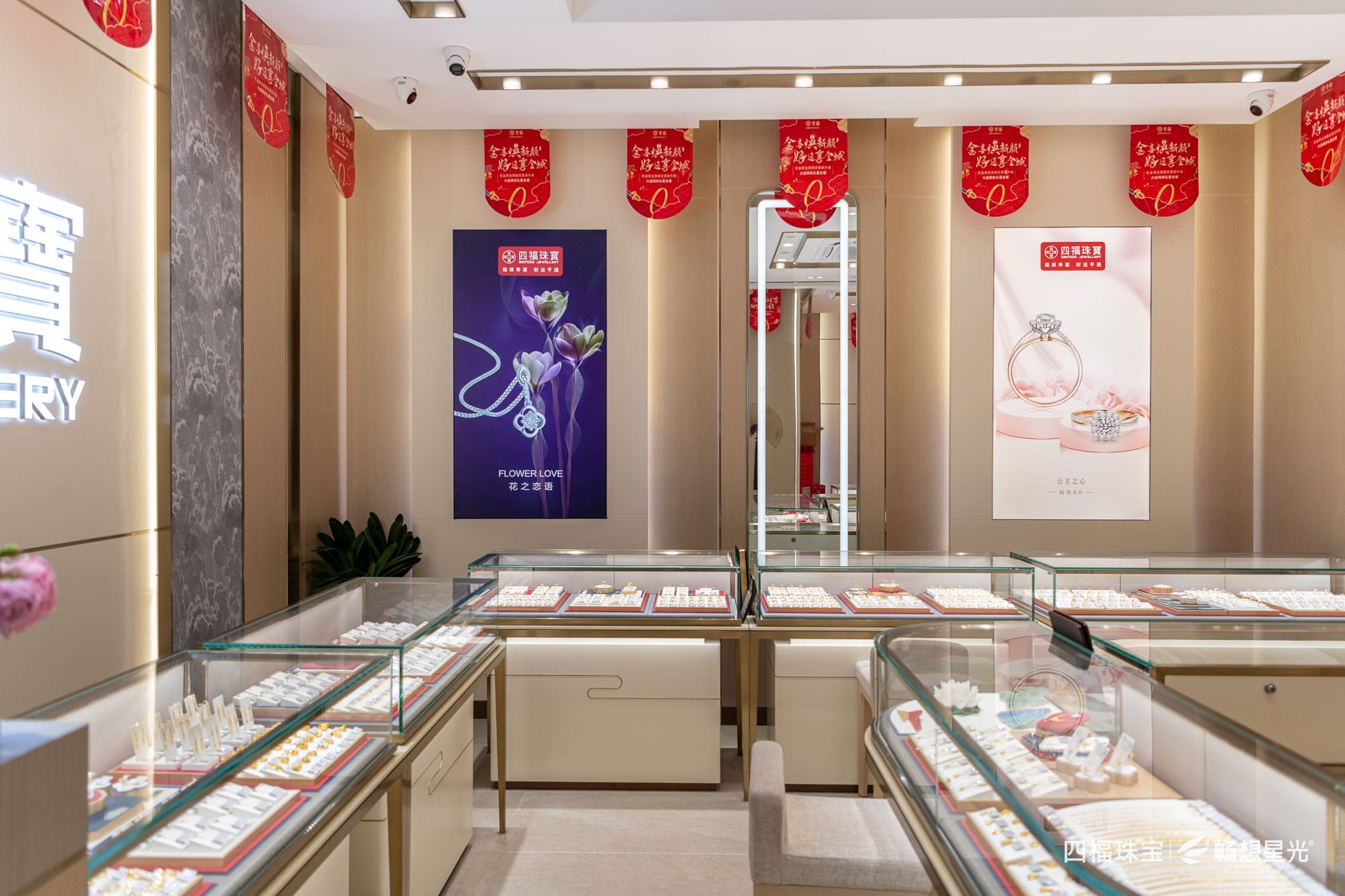 合肥肥东四福珠宝照明案例