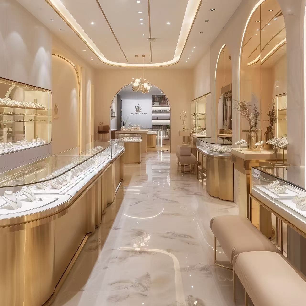 珠宝店装修照明细节